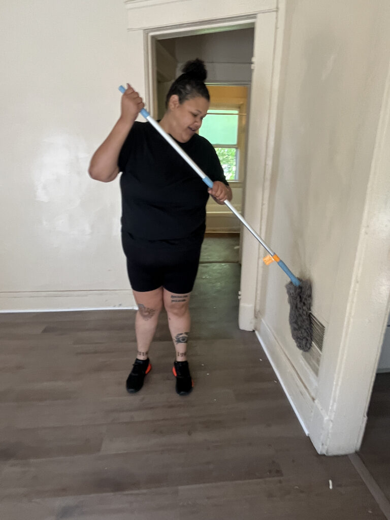 Baseboard cleaning detail work — My Simple Cleaning professional house cleaning