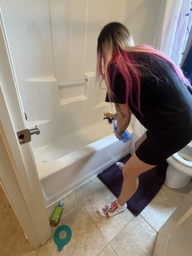 Bathroom deep clean bathtub — My Simple Cleaning professional house cleaning