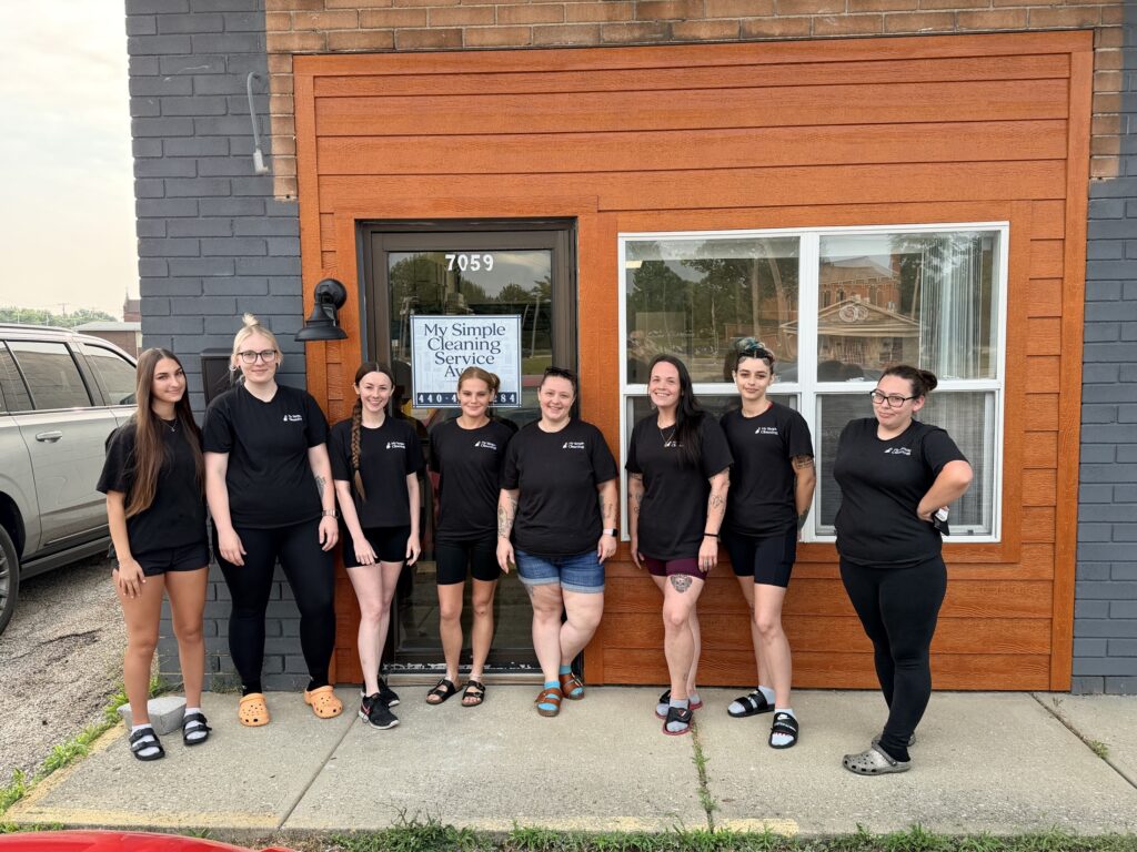 My Simple Cleaning team outside the North Ridgeville office