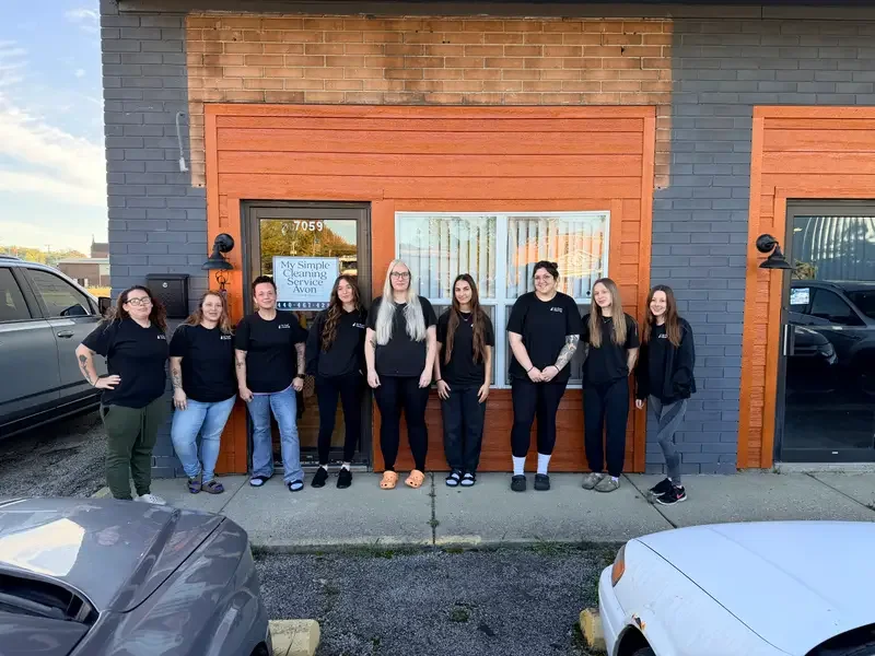 My Simple Cleaning team outside the office in Avon, Ohio